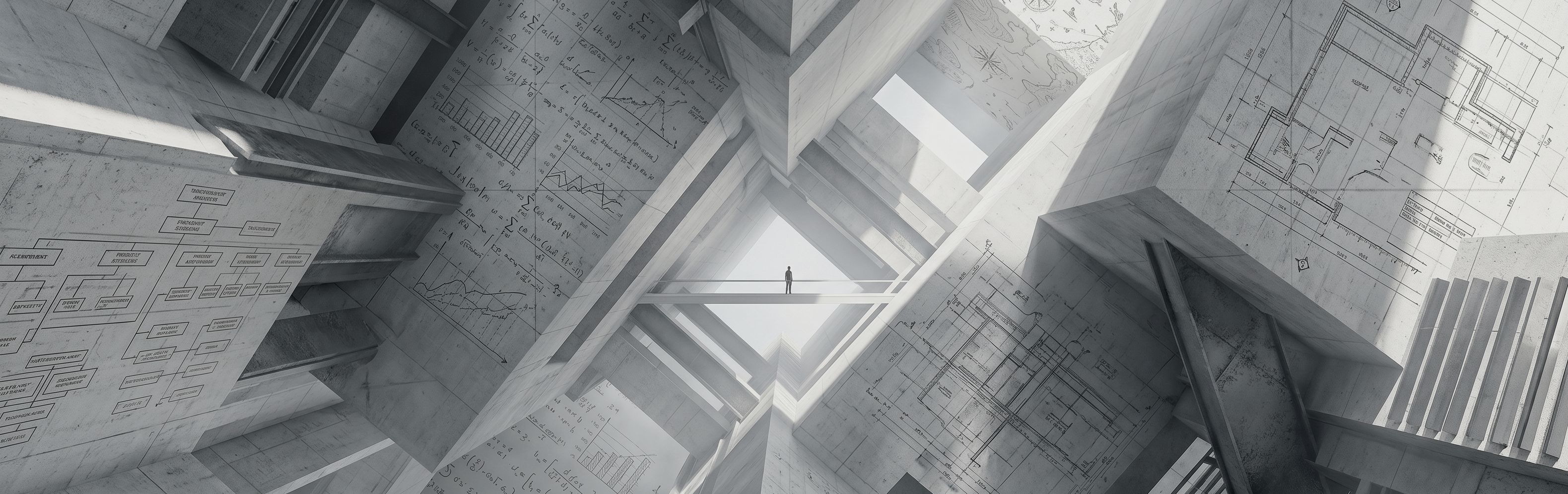 Architectural sketch representing experiential business development and legal structure